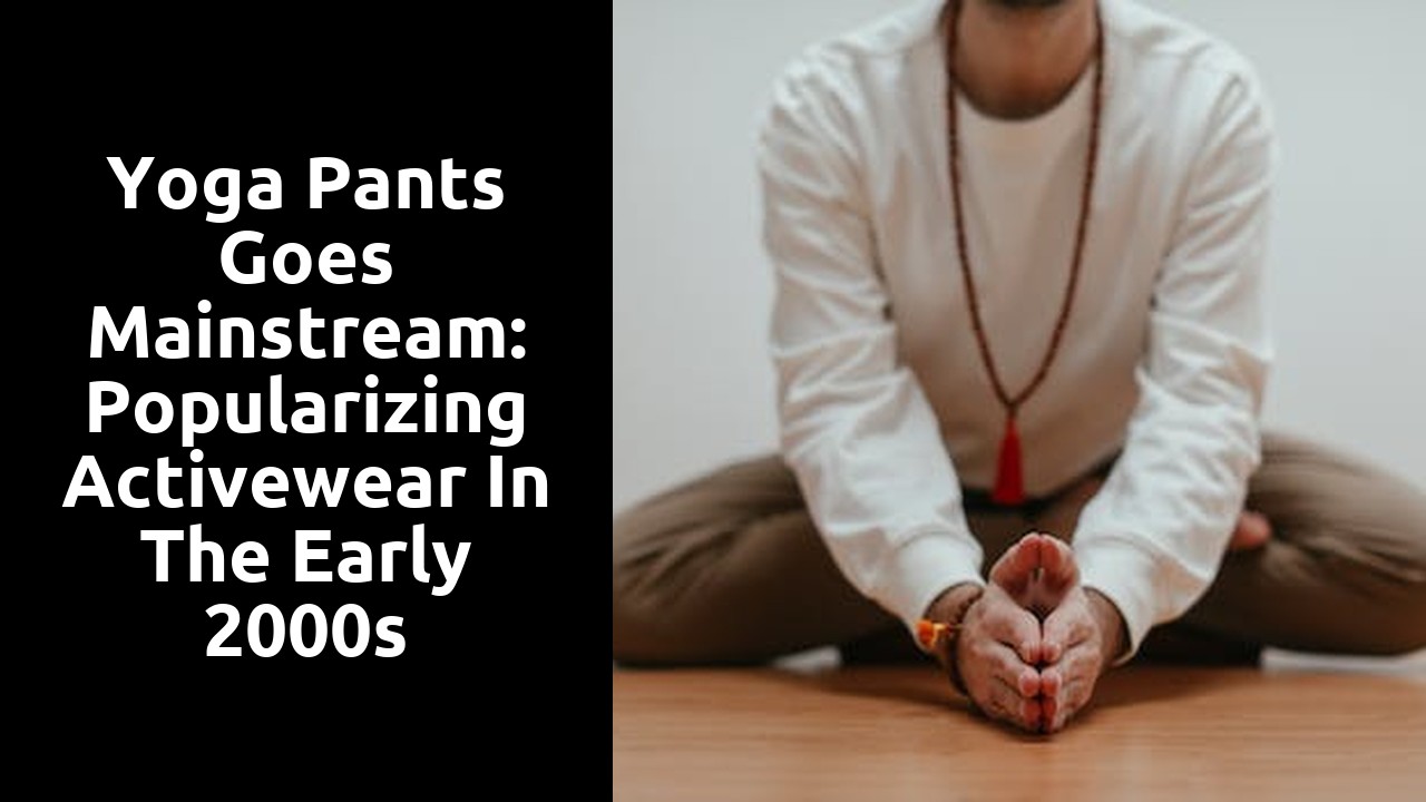 Yoga Pants Goes Mainstream: Popularizing Activewear in the Early 2000s