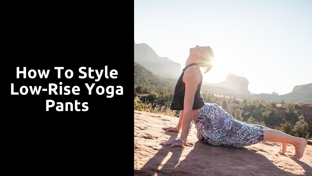 How to Style Low-Rise Yoga Pants